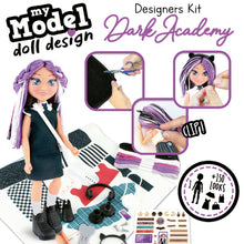 Carregar imagem no visualizador da galeria, My Model Doll Design - Educa La caja incluye todos los elementos necesarios para crear conjuntos para asistir a todos los looks de terror y oscuridad.