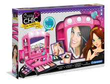 Carregar imagem no visualizador da galeria, Estudio Maquillaje Crazy Chic Fantástico tocador con iluminación de led y un completo set de cosméticos para convertirse en una auténtica maquilladora.