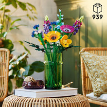 Carregar imagem no visualizador da galeria,  Ramo de Flores Silvestres Creado íntegramente con elaboradas piezas LEGO, el Ramo de Flores Silvestres está formado por 8 variedades de flores silvestres en tallos ajustables. 939 piezas