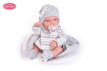 Cargar imagen en el visor de la galería, Recien Nacida Baby Toneta Arruyo Blandito y de tacto especial, con cuerpo de tela y extremidades de suave vinilo, es un pequeño bebé fácil de manejar en el juego. 