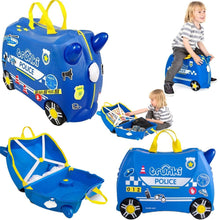 Carregar imagem no visualizador da galeria, Maleta Correpasillos y equipaje de mano infantil Trunki 80323Es maleta con ruedas, y en las esperas el niño se puede sentar en ella. 18 litros de capacidad para llevar sus juguetes ,Medidas: 46 x 31 x 21 cm. Pesa 1,7 Kg. Soporta hasta 50 kg. de peso.