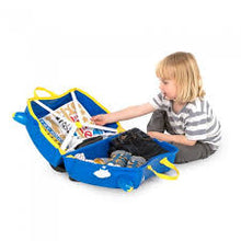 Carregar imagem no visualizador da galeria, Maleta Correpasillos y equipaje de mano infantil Trunki 80323Es maleta con ruedas, y en las esperas el niño se puede sentar en ella. 18 litros de capacidad para llevar sus juguetes ,Medidas: 46 x 31 x 21 cm. Pesa 1,7 Kg. Soporta hasta 50 kg. de peso.