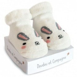 calcetines para bebé de 0 a 6 meses, con animalitos divertidos y la garantia Doudou et Compagnie