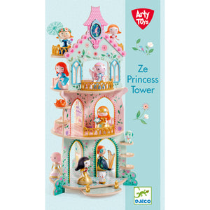 Arty Toys  ZE Princess Tower Torre de la Princesa DJ06787 Djeco 36787 madera con partes de plástico vistosos colores pastel