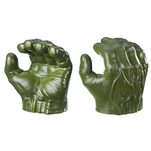 Cargar imagen en el visor de la galería, Marvel Avengers Hulk Super Puños de Rayos Gamma Hasbro E0615 Dos manos de espuma flexibles con decoración y marca clásicas
