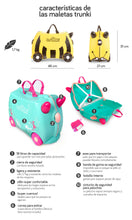 Carregar imagem no visualizador da galeria, Maleta Correpasillos y equipaje de mano infantil. Coche de Policía Percy - Trunki 80323
