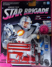 Carregar imagem no visualizador da galeria,  Figura totalmente nueva, original de 1993. Dispara con su brazo biónico. Guerrero robotizado. Sin pilas. Figura articulada totalmente manual. Duque es el comandante de la brigada estelar Especialista en comandante de batalla e inteligencia militar. Medida der la figura: 10 cm. 