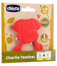 Cargar imagen en el visor de la galería, Mordedor Ecológico Perrito Rojo Charlie Teether Eco+ - Chicco 10488