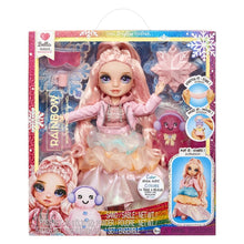 Cargar imagen en el visor de la galería, Rainbow High Muñeca Winter Wonderland Pink Bella Parker MGA 120827 color rosa con nieve mágica melena larga y rosa 