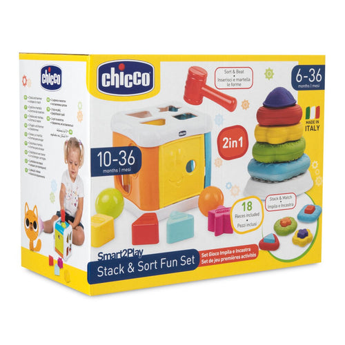 Set Regalo Smart2play Encajables y Apilables Chicco 12355 para bebés a partir de 6 meses hasta 3 años