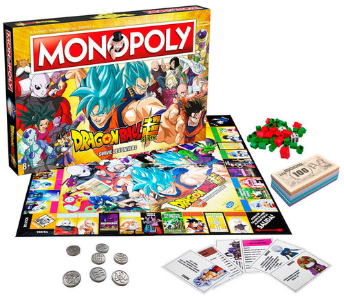 Monopoly Dragón Ball SuperAdéntrate en el universo de Dragon Ball y vive las aventuras junto a tus personajes de tu serie favorita. Disfruta de un escenario de película 