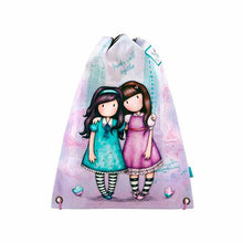 Carregar imagem no visualizador da galeria, Mochila plana para actividades extraescolares o deporte. Con 2 caras diferentes(según se muestra). Tiene un bolsillo interior con cremallera. Con imagenes de diferentes monumentos de Nueva York. Mide : 43 x 32 cm