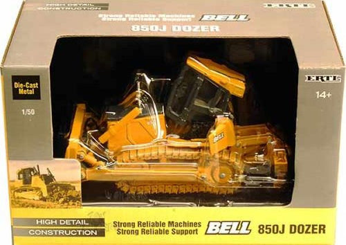 Bulldozer Bell 850 J Dozer hecho en metal a escala 1/50. Es una reproducción a escala 1/50 muy detallada y robusta. Especial para coleccionistas. Recomendado a partir de 14 años. 