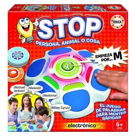 Juego de mesa, Stop, Persona, Animal o Cosa  Educa Borrás 16589 juego de palabras para mentes rápidas empieza por la letra