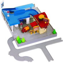 Carregar imagem no visualizador da galeria, Conjunto de Juego  Burger Pocket - DrivenEste conjunto en miniatura de juego sobre ruedas con un montón de elementos de descubrimiento y diversión. Incluye un camión exclusivo food truck de miniatura (40 mm). El set también trae una hamburguesería, una rampa y una gasolinera