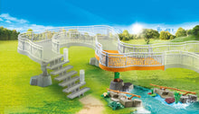 Carregar imagem no visualizador da galeria, Conjunto de observación del Zoo de Playmobil. Incluye pasarela elevada, barandillas y escaleras. Tiene un total de 31 pc. Recomendado a partir de 4 años.