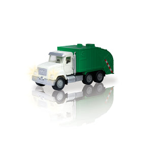 Camion de la Basura Driven,Camión de reciclaje de juguetes para niños con luces y sonidos realistas,los faros funcionan, bocina y sonidos del motor, Piezas móviles.