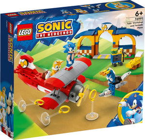 Sonic:Taller y Avión Tornado de Tails Avión construible: Una vez construido el avión Tornado y el taller, los peques pueden usar el avión para recoger los anillos, derrotar al Badnik y rescatar al amigo animal de Sonic • 376 piezas 