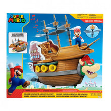 Carregar imagem no visualizador da galeria, Super Mario Juego Aeronavede Bowser Playset Jakks Pacific con 1 figura de 6 cm de Mario y auténticos sonidos del videojuego