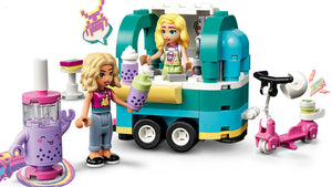 LEGO Friends Puesto Móvil de Té de Burbujas (41733) Bubble Tea con las 2 minifiguras de Nova y Matilde, 109 piezas