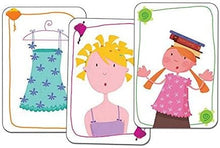 Carregar imagem no visualizador da galeria, Pyjama Party Juego de ambiente, expresión e imaginación. Cada jugador escoge un peon de un color. Las cartas se colocan en 4 mazos diferentes, dependiendo de la flor y el color, dependiendo del color de la flor de la casilla en que hemos caido tenemos que coger una carta de la misma flor y hacer la prueba correspondiente. 