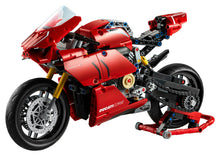 Carregar imagem no visualizador da galeria,  Ducati Panigale V4 R V29- Lego Technic,Construye tu propia Ducati Panigale V4 R para comprender las características y funciones que distinguen a esta emblemática motocic = leta como no podrías hacerlo de ninguna otra forma. Incluye también un mecanismo de 2 velocidades. 