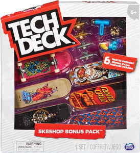 Tech deck SK8SHOP Bonus Pack Skates Finger Skate,Mini Skates para Dedos 96 mm- Spin Master 6028845