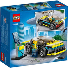 Cargar imagen en el visor de la galería, Lego City Deportivo Eléctrico 60383 incluye una minifigura de un piloto y un punto de repostage color negro + 5 años