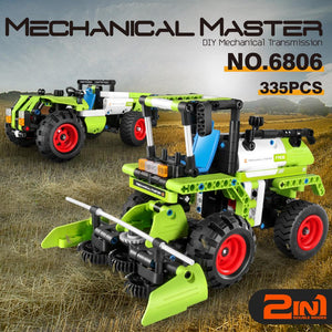  Cosechadora o Tractor  2 en 1 -  iM.Master 606806 335Piezas Una creación extraordinaria que da vida a la escena de la granja mediante modelos de simulación! Experimente un nivel completamente nuevo de emoción en la construcción con este extraordinario conjunto, que brinda una aventura de construcción diversa e inmersiva.