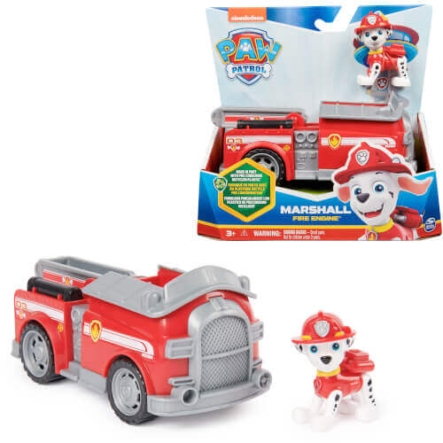 Paw Patrol, Patrulla Canina Marshall Vehículo Clásico Camión de Bomberos - Spinmaster 6069058