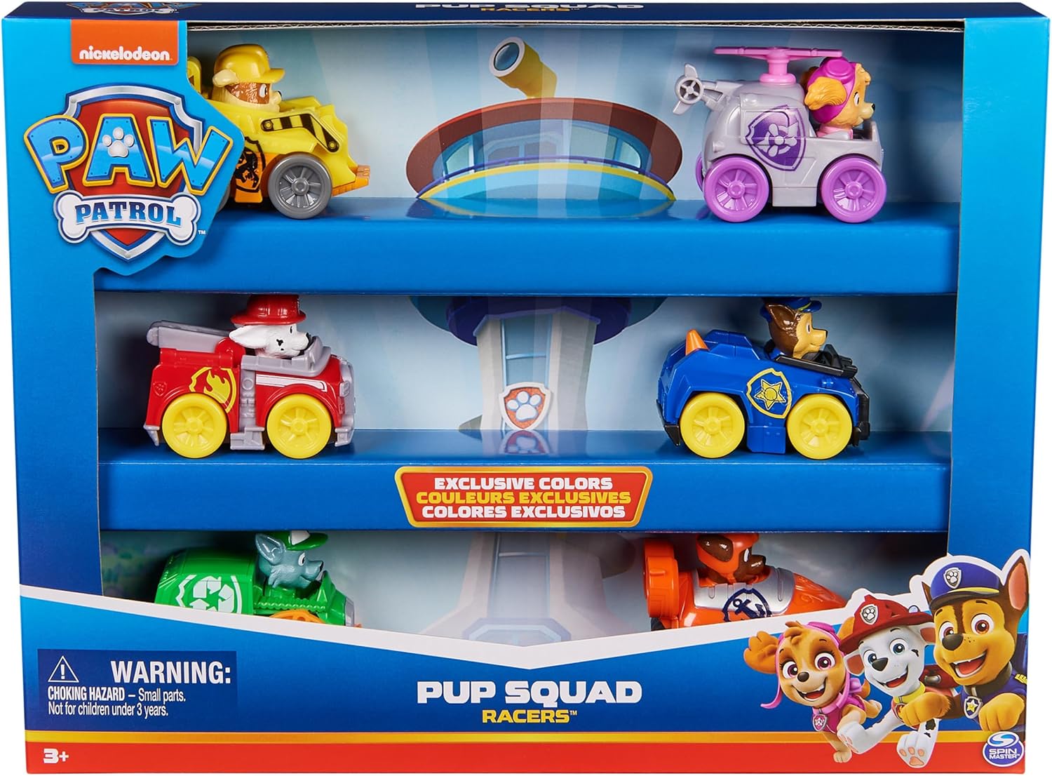 Paw Patrol, Patrulla Canina Pack de vehículos Pup Squad Racers