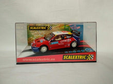 Carregar imagem no visualizador da galeria, Scalextric coche Citroën Xsara WRC Carlos Sainz Rally Suecia 2004 1:32  TecniToys 6151 luces de zenón de alta intensidad