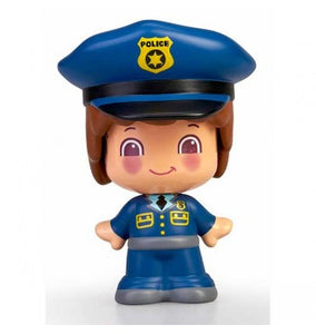 My First PinyPon Profesiones, Figura de Policia de Famosa 700016289P con 3 expresiones deferentes de carita