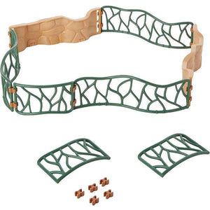 Conjunto de vallas para recinto de animales. Es un complemento ideal para el zoo Playmobil. Podrás guardar a familias de animales.