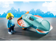 Carregar imagem no visualizador da galeria, Avioneta con Piloto - Playmobil 1.2.3 - 71159