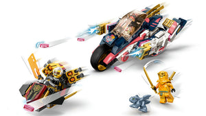Ninjago Moto de Carreras Transformable Meca y moto LEGO®El Renacer de los Dragones con el juego Moto de Carreras Transformable en Meca de Sora (71792) • 3 minifiguras: 384 piezas . 