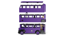 Carregar imagem no visualizador da galeria, LEGO Autobús Noctámbulo de tres pisos. Los niveles superiores se pueden quitar para acceder fácilmente al interior, que contiene camas móviles y unalámpara colgante para aportar realismo a la experiencia de juego. Este mágico juguete de construcción incluye también 5 personajes LEGO Harry Potter (Harry Potter, Ernie Prang, Stan Shunpike, una Bruja Durmiente y Canuto) ,499 piezas.