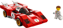 Cargar imagen en el visor de la galería, Lego 76906 Ferrari 512 M de 1970 coche rojo deportivo Detalles de gran realismo Diseño aerodinámico  291 piezas piloto incluido