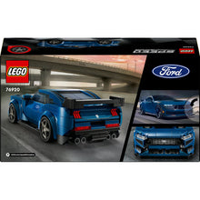 Cargar imagen en el visor de la galería, Ford Mustang LEGO® Speed Champions 76919 con la minifigura de la piloto al volante y 344 Piezas color azul EAN 5702017583730