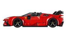 Carregar imagem no visualizador da galeria, Coche Deportivo Ferrari SF90 XX Stradale LEGO Speed Champions para luego exponerlo. Este coche Ferrari de juguete cuenta con diseño de cabina adelantada, alerón trasero, tubos de escape elevados y llantas decoradas con el escudo de Ferrari , contiene, 339 piezas. 