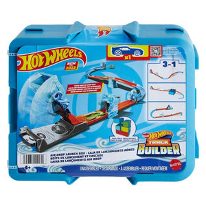 Hot Wheels Track Builder Pack Caja de Lanzamiento para Saltar a Toda Velocidad de Mattel! Disfruta de nuevas opciones de acción y diversión junto a tus vehículos preferidos, saltos, giros, velocidad y mucho viento.