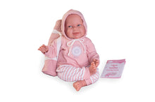 Carregar imagem no visualizador da galeria,  Mi Primer Reborn Martina son muñecas realistas con las que podrás disfrutar como de un bebé casi real. Fíjate en su manicura, el peso o la babita que le asoma entre los labios… Mide 52 cms