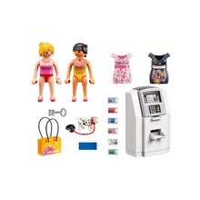 Carregar imagem no visualizador da galeria, Playmobil City Life 9081 cajero automático, 2 figuras, 1 perrito con su correa, dinero y una bolsa de compra