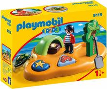 Carregar imagem no visualizador da galeria, 1.2.3 Isla Pirata  con puzzle encaje de formas - Playmobil 9119