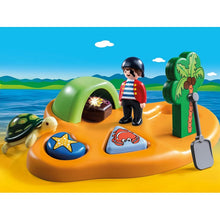 Carregar imagem no visualizador da galeria, 1.2.3 Isla Pirata  con puzzle encaje de formas - Playmobil 9119