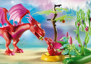 dragón rosa con bebé y el hada que los cuida Playmobil Fairies 9134 Playmobil hadas