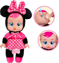 Carregar imagem no visualizador da galeria, Bebés Llorones Cry Babies Disney Tiny Cudles Minnie Mouse 25 cm IMC Toys 917910 con chupete, llora lágrimas de verdad