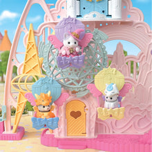 Carregar imagem no visualizador da galeria, Parque de los Sueños de Sylvanian Families El Parque de Diversión Baby Dream de Sylvanian Families es un mundo mágico donde la diversión nunca termina. Diseñado para niñas y niños a partir de 3 años, este encantador set de juego transporta a los pequeños a un parque de atracciones lleno de aventuras. 