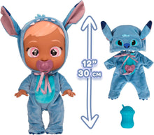 Cargar imagen en el visor de la galería, Stitch de los Bebés Llorones Cry Babies Lleva un pijamita de Stitch, llora lágrimas de verdad cuando no tiene su chupete 