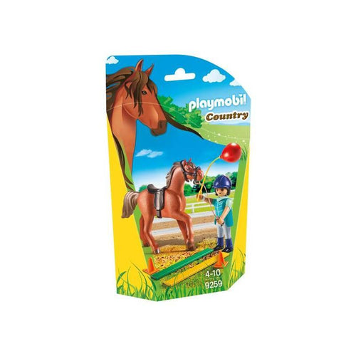 Playmobil Country Terapeuta de caballos 9259 con una figura, un caballo marrón y accesorios EAN 4008789092595